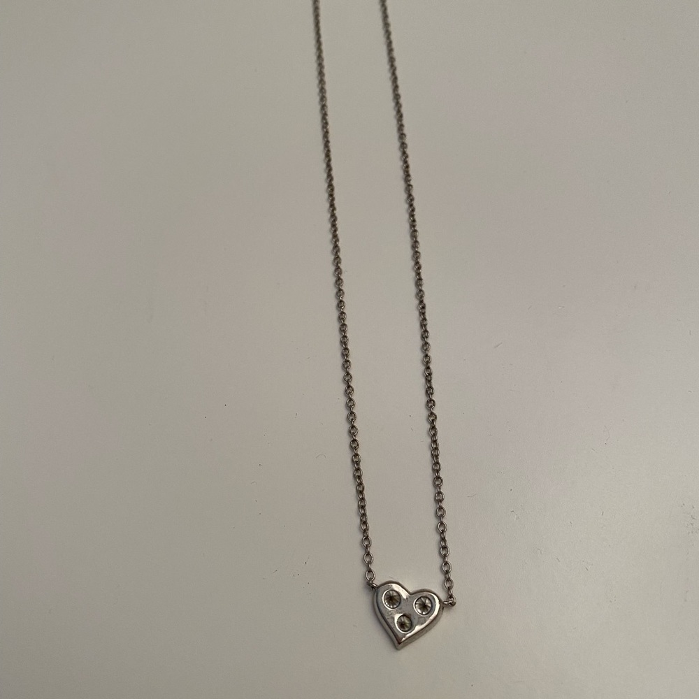 Heart rhinestone necklace - Picture 5 of 7